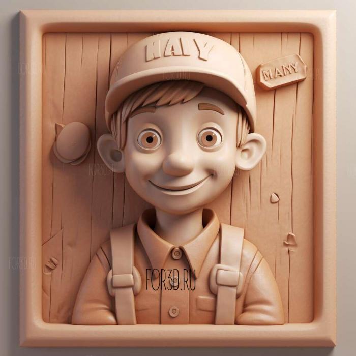 Handy Manny series 1 stl model for CNC